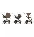 Cybex ePriam Style Sähköavusteiset Lastenvaunut rose cold coconut brown wauva - Yhdistelmävaunut - 526000255-PCBR - 13