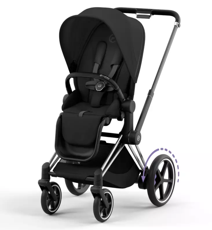 Cybex ePriam4 Sähköavusteiset Lastenrattaat chrome black sepia black wauva - Lastenrattaat - 521002357-R - 1