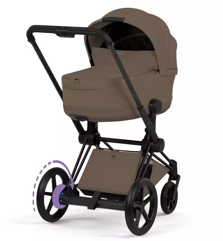 Cybex ePriam Style Sähköavusteiset Lastenvaunut matt black coconut brown wauva - Yhdistelmävaunut - 526000243-PYCBR - 1