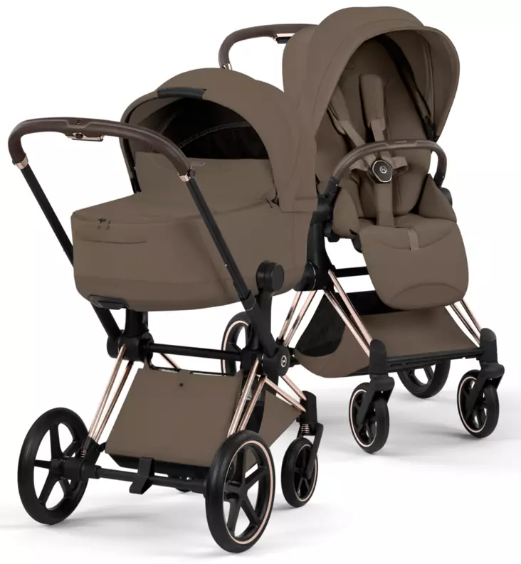 Cybex Priam Style Lastenvaunut rose gold coconut brown wauva - Yhdistelmävaunut - 526000221-PYCBR - 1