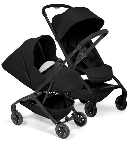 Joolz Aer2 Matkarattaat Starttipaketti Nest to Seat vastasyntyneen osalla space black wauva - Matkarattaat - 320000-PNTS - 1