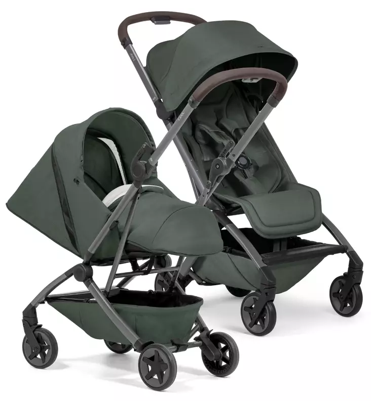 Joolz Aer2 Matkarattaat Starttipaketti Nest to Seat vastasyntyneen osalla forest green wauva - Matkarattaat - 320001-PNTS - 1