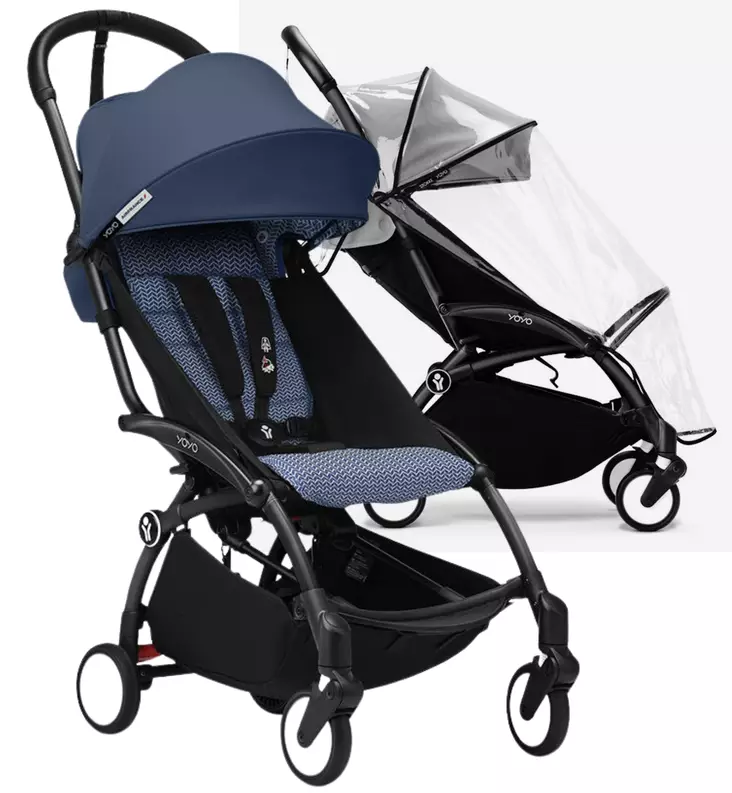 Stokke Yoyo3 Matkarattaat Starttipaketti sadesuojalla air france wauva - Matkarattaat - 646002-PAFS - 1