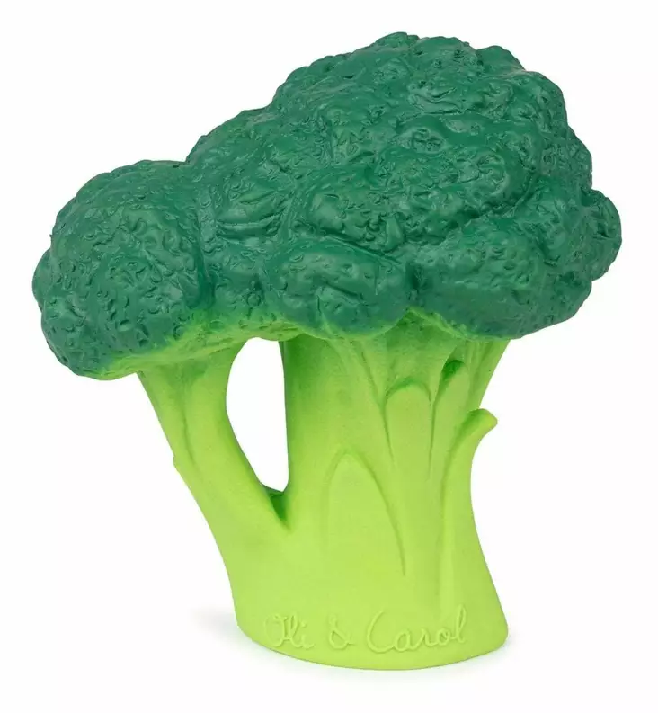 Oli&Carol purulelu kylpylelu parsakaali ekologinen eettinen wauva - Purulelut - L-BROCCOLI-UNIT - 1