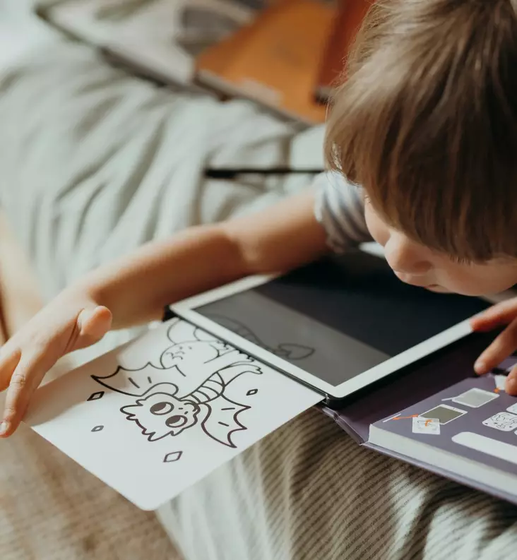 Kidywolf LCD piirustustaulu lapsille once upon a time wauva - Puuhalelut taaperoille - KIDYDRAW-MINI-OUT - 1