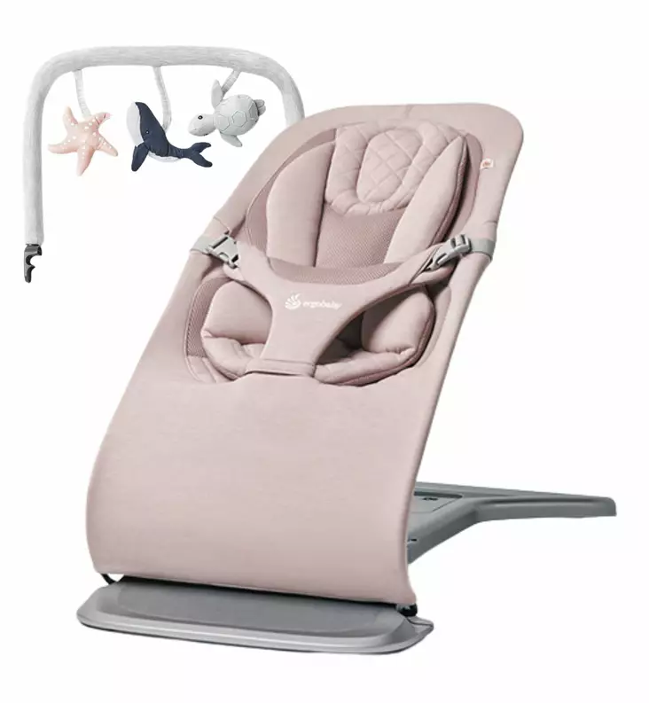 Ergobaby_Evolve_sitteri_lelukaarella_wauva - Sitterit ja keinut - EVLBNCBLPNK-LELU - 1