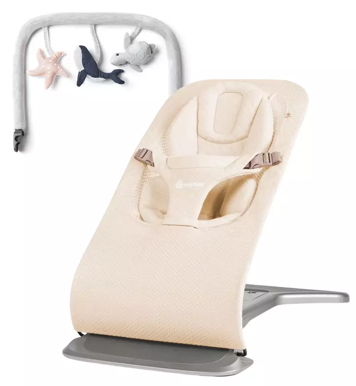 ergobaby_evolve_bouncer_sitteri_lelukaari_wauva - Sitterit ja keinut - EVLBNCCRMMSH-LELU - 1