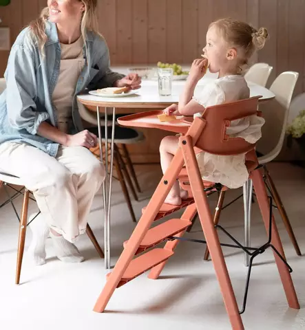 KAOS Klapp Stöttötuoli Starttipaketti vauvasetillä ja tarjottimella terracotta wauva - Syöttötuolit - KLA-REC-TER-PIN-PV - 1