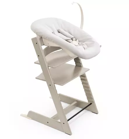 Stokke Tripp Trapp tuoli + Newborn Set Starttipaketti cashmere grey wauva - Syöttötuolit - 100147-PNV - 1