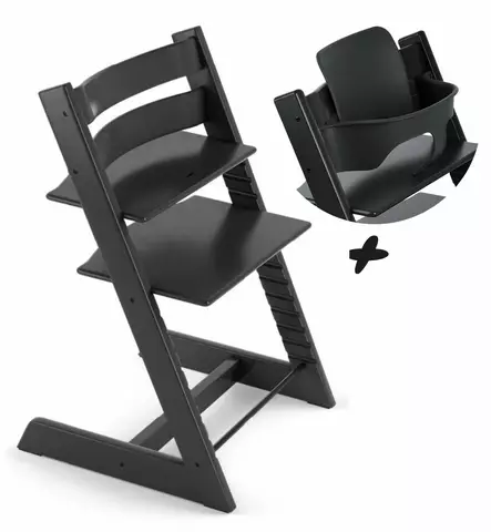 Stokke_Tripp_Trapp_syöttötuoli_vauvasetti_Black_musta_wauva - Syöttötuolit - 100103-PV - 1