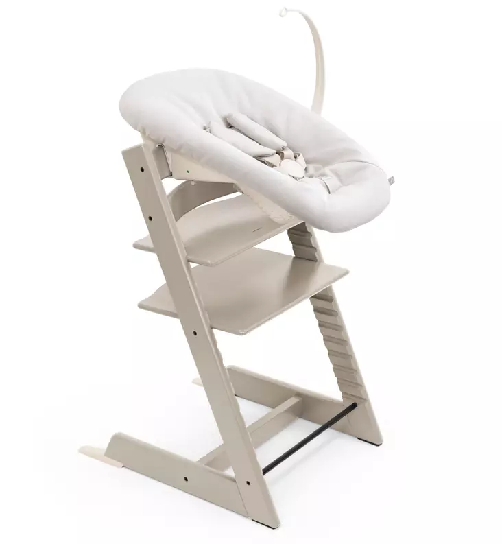 Stokke Tripp Trapp tuoli + Newborn Set Starttipaketti cashmere grey wauva - Syöttötuolit - 100147-PNV - 1