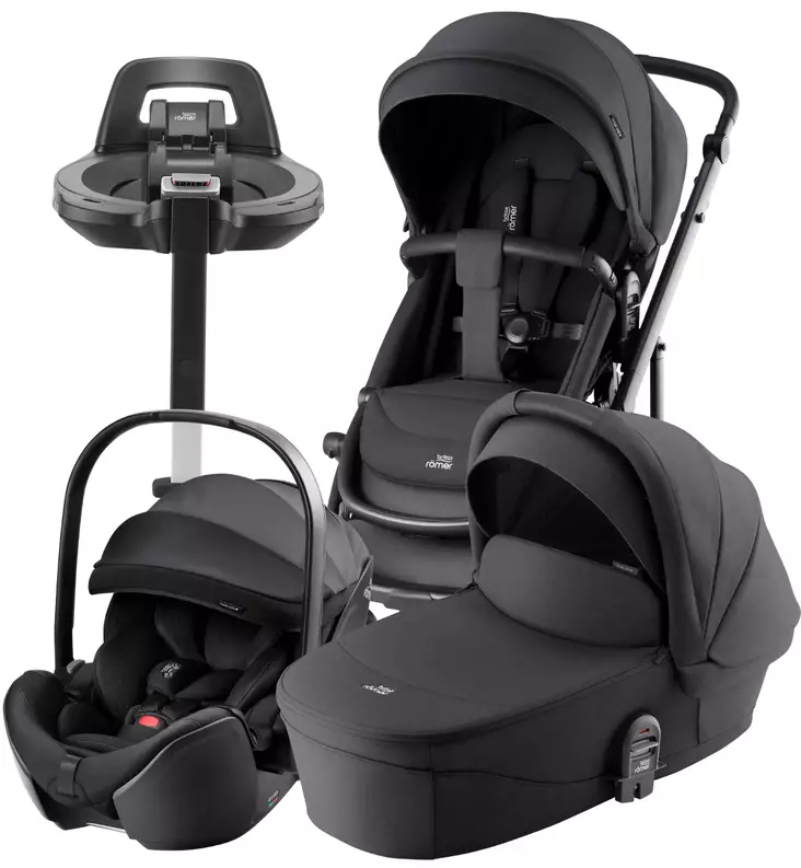 Britax Smile 5Z Lastenvaunujen Starttipaketti Baby-Safe Pro turvakaukalolla ja Vario 5Z jalustalla wauva - Yhdistelmävaunut - 2000041708-SPV - 1