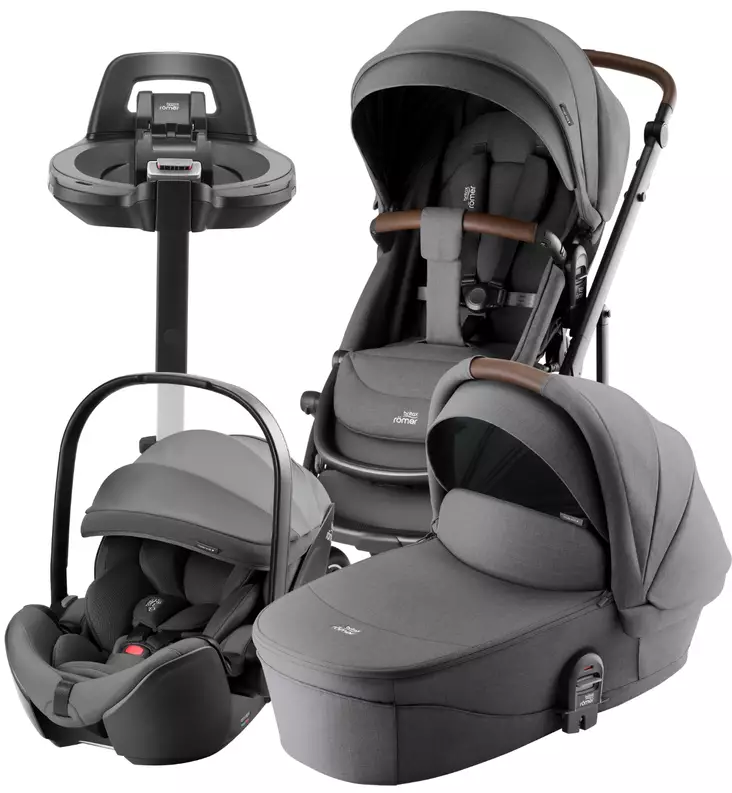 Britax Smile 5Z Lastenvaunujen Starttipaketti Baby-Safe Pro turvakaukalolla ja Vario 5Z jalustalla wauva - Yhdistelmävaunut - 2000041709-SPV - 1