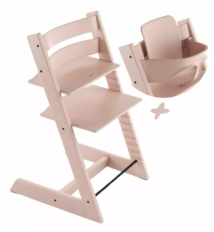 Stokke_TrippTrapp_syöttötuoli_vauvasetti_SerenePink_wauva - Syöttötuolit - 100134-PV - 1