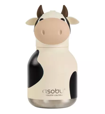 asobu mini bestie lasten metallinen pillipullo wauva - Lasten mukit, nokkamukit ja pillimukit - IBV44COW - 2