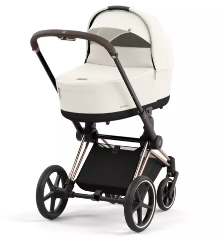 Cybex Priam 4 Lastenvaunujen Starttipaketti lisävarusteilla off white wauva - Yhdistelmävaunut - 521002337-PLVOW - 2
