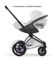 Cybex ePriam Style Sähköavusteiset Lastenvaunut matt black off white wauva - Yhdistelmävaunut - 526000243-PYOW - 12