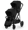 Cybex Gazelle S Twin Kaksosvaunut moon black wauva - Kaksos- ja sisarusrattaat - 522002703-PTW - 2