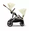 Cybex Gazelle S Twin Kaksosvaunut almond beige wauva - Kaksos- ja sisarusrattaat - 522005243-ptw - 5