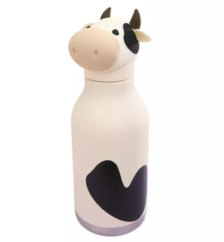 Bestie by Asobu Lasten Thermopullo pillillä lehmä cow wauva - Lasten mukit, nokkamukit ja pillimukit - SBV44COW - 1