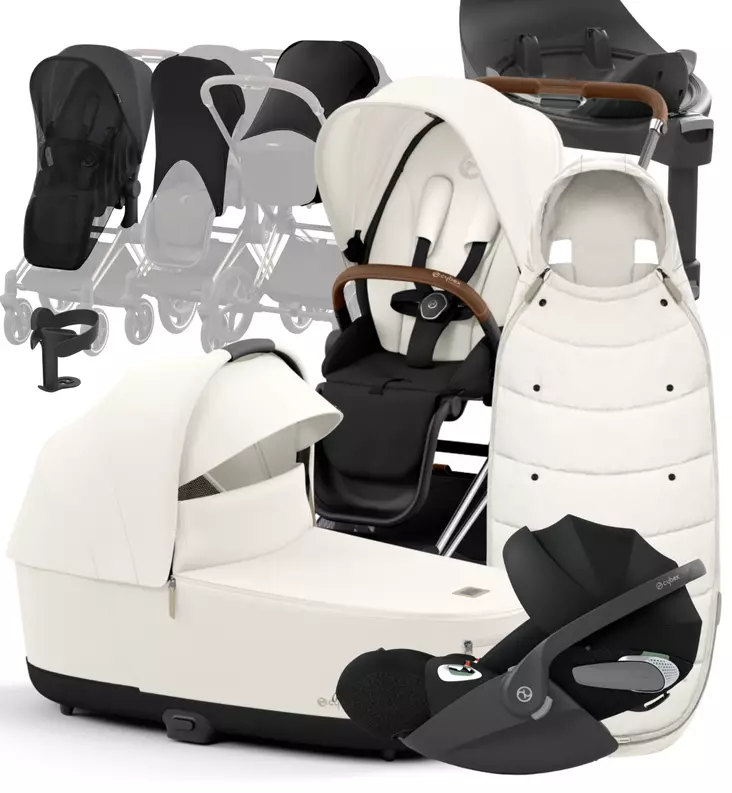Cybex ePriam 4 Lastenvaunujen Starttipaketti lisävarusteilla - Yhdistelmävaunut - 521002349-PLVOW - 1