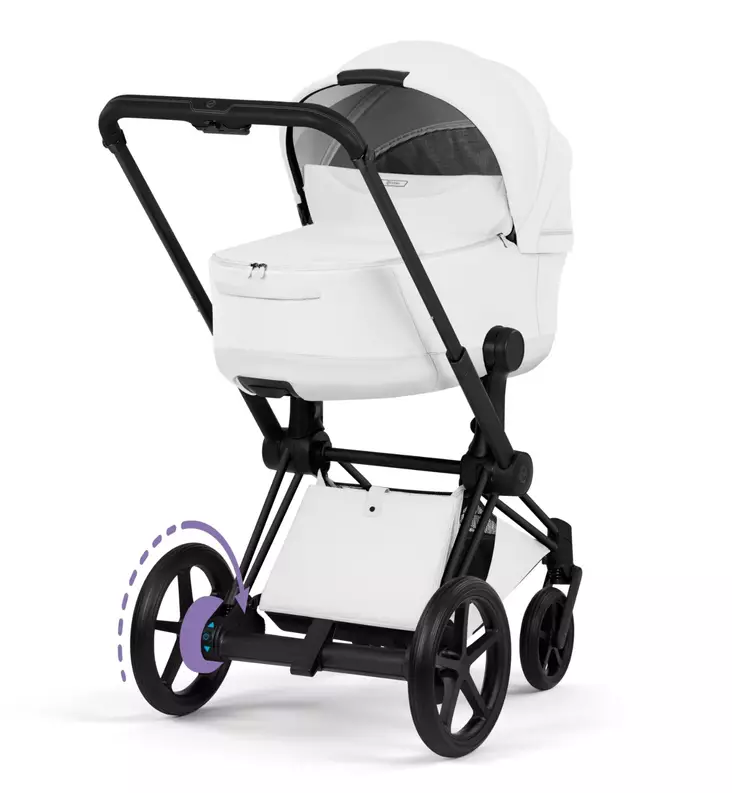 Cybex ePriam Style Sähköavusteiset Lastenvaunut matt black off white wauva - Yhdistelmävaunut - 526000243-PYOW - 1