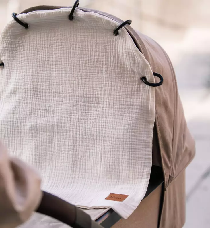 Unavaate Harso-vaunuverho Logolla ivory wauva - Vaunuverhot ja aurinkovarjot rattaisiin - 85758 - 1