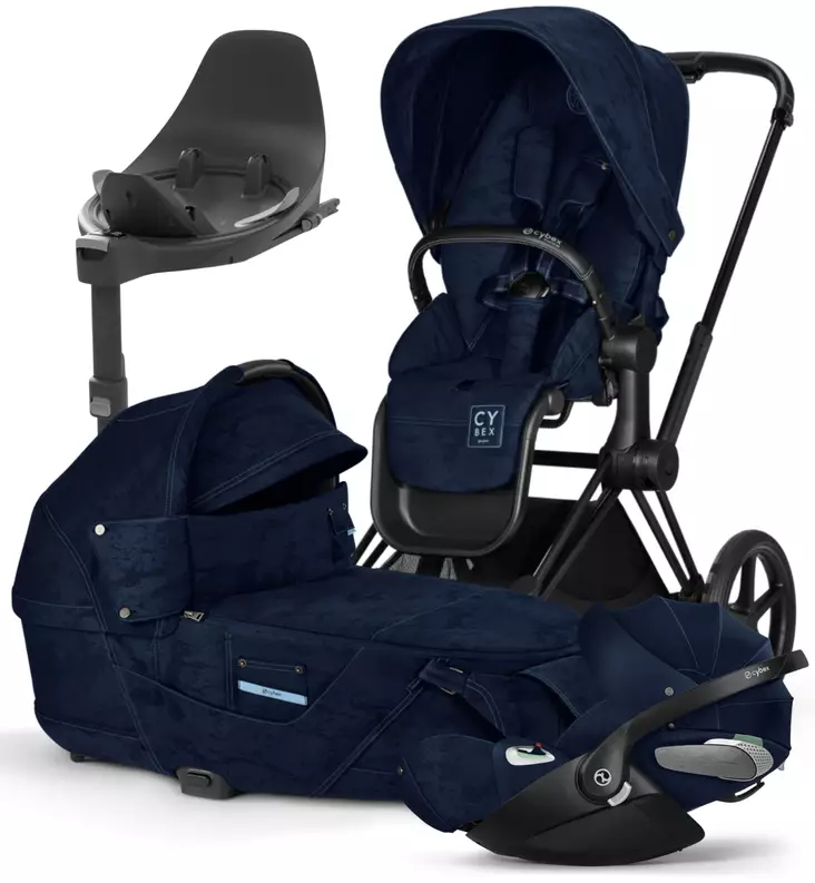 Cybex Priam 4 Lastenvaunujen Starttipaketti Cloud T turvakaukalolla ja Base T jalustalla rebellious luxury wauva - Yhdistelmävaunut - 521002331-SPRLX - 1