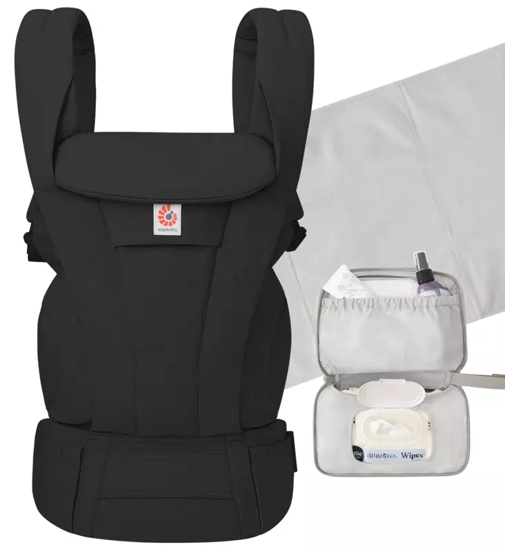 Ergobaby Omni Deluxe kantoreppu Starttipaketti taitettavalla hoitoalustalla wauva - Kantoreput ja kantorinkat - BCOPROMOONYX - 1