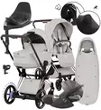 Cybex ePriam Style Lastenvaunujen All-in-One Starttipaketti city grey rose gold wauva - Yhdistelmävaunut - 526000255PALLCITY - 1