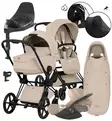 Cybex Priam Style Lastenvaunujen All-in-One Starttipaketti cozy beige matt black wauva - Yhdistelmävaunut - 526000211-PALLCOZY - 1
