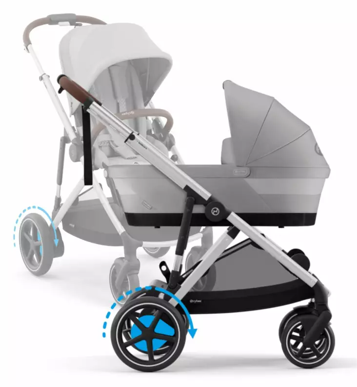 cybex egazelle sÃ¤hkÃ¶avuusteiset yhdistelmÃ¤vaunut stone grey wauva - Yhdistelmävaunut - 524000523-PY - 1