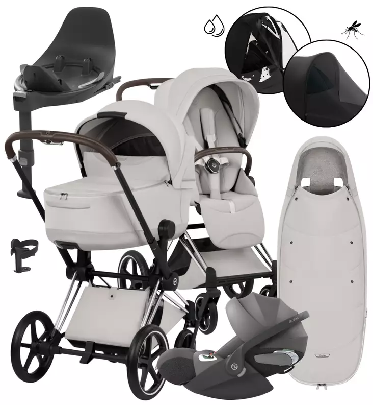 Cybex Priam Style Lastenvaunujen All-in-One Starttipaketti City Grey wauva - Yhdistelmävaunut - 526000201PALLCITY - 1