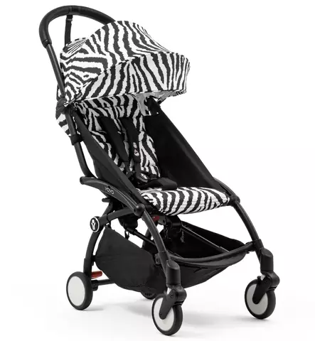 Stokke Yoyo3  Matkarattaat mustalla rungolla zebra wauva - Matkarattaat - 646002-PZ - 1