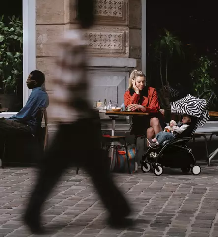 Stokke Yoyo3  Matkarattaat valkoisella rungolla zebra wauva - Matkarattaat - 646001-PZ - 2